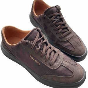 Cole Haan Men's Size 8 M GrandPrø Brown Rally Canvas T-Toe Sneaker Style C37437